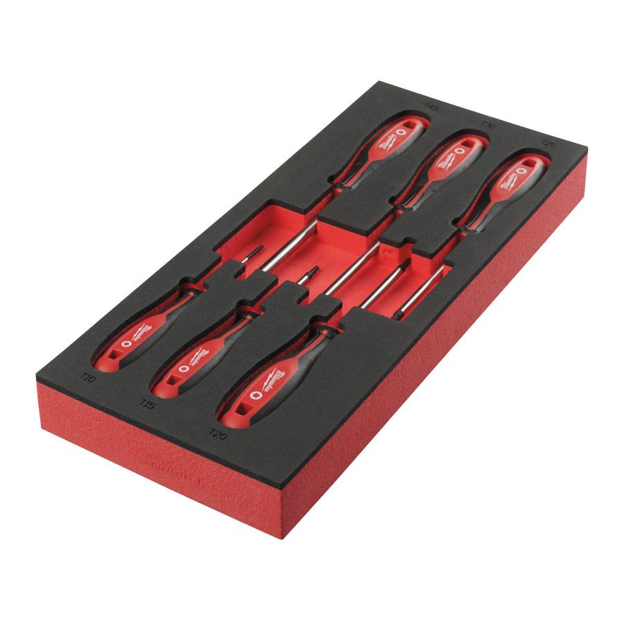 Tri-Lobe Schraubendreher Einlage 6-teilige Torx Einlage für Werkstattwagen 78 cm - 1 Stück